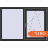 Prețuri Ferestre 1400x1000 mm OPTIMUM REHAU EURO 70 ANTHRACITE_GREY_GLATT two-sided. Preț: 1 736.29 RON