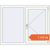 Prețuri Ferestre 1250x1000 mm BASE REHAU EURO 60 RAL 9016 Traffic white two-sided. Preț: 1.142,82 lei