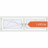 Prețuri Ferestre 1600x500 mm REHAU BRILLANT DESIGN RAL 9016 Traffic white two-sided. Preț: 1.492,89 lei