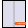 Prețuri Ferestre 1800x2100 mm REHAU ARTEVO BLACK_BROWN two-sided. Preț: 5 665.48 RON