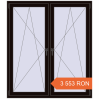 Prețuri Ferestre 1400x1600 mm OPTIMUM REHAU EURO 70 BLACK_BROWN two-sided. Preț: 3 553.1 RON