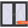 Prețuri Ferestre 1250x1150 mm OPTIMUM REHAU EURO 70 ANTHRACITE_GREY_GLATT two-sided. Preț: 2.854,25 lei