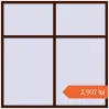 Prețuri Ferestre 2000x2000 mm BASE REHAU EURO 60 BLACK_CHERRY two-sided. Preț: 2.907,41 lei