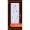 Prețuri Ferestre 500x1000 mm REHAU BRILLANT DESIGN BLACK_CHERRY two-sided. Preț: 1.236,11 lei