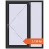 Prețuri Ferestre 1100x1400 mm OPTIMUM REHAU EURO 70 ANTHRACITE_GREY_GLATT two-sided. Preț: 2.438,86 lei