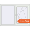 Prețuri Ferestre 1400x1000 mm OPTIMUM REHAU EURO 70 RAL 9016 Traffic white two-sided. Preț: 1.323,58 lei