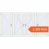 Prețuri Ferestre 2400x1200 mm OPTIMUM REHAU EURO 70 RAL 9016 Traffic white two-sided. Preț: 3 205.31 RON