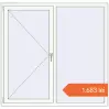 Prețuri Ferestre 1560x1500 mm BASE REHAU EURO 60 RAL 9016 Traffic white two-sided. Preț: 1.683,12 lei