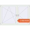 Prețuri Ferestre 1750x1200 mm ENERGY-SAVING REHAU SYNEGO MD RAL 9016 Traffic white two-sided. Preț: 2 858.54 RON