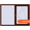 Prețuri Ferestre 1500x1100 mm REHAU ARTEVO BLACK_CHERRY two-sided. Preț: 4.617,82 lei