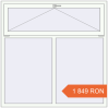 Prețuri Ferestre 1550x1550 mm BASE REHAU EURO 60 RAL 9016 Traffic white two-sided. Preț: 1.849,42 lei
