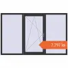 Prețuri Ferestre 2200x1380 mm REHAU ARTEVO ANTHRACITE_GREY_GLATT two-sided. Preț: 7.797,17 lei