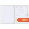 Prețuri Ferestre 2040x1390 mm ENERGY-SAVING REHAU SYNEGO MD RAL 9016 Traffic white two-sided. Preț: 3.288,15 lei