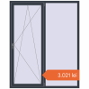 Prețuri Ferestre 1600x2000 mm BASE REHAU EURO 60 ANTHRACITE_GREY_STRUKTURAL two-sided. Preț: 3.021,39 lei
