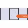 Prețuri Ferestre 3500x1600 mm REHAU BRILLANT DESIGN ANTHRACITE_GREY_GLATT two-sided. Preț: 7.066,52 lei