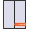 Prețuri Ferestre 1350x1700 mm REHAU ARTEVO ANTHRACITE_GREY_GLATT two-sided. Preț: 4 172.86 RON