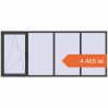 Prețuri Ferestre 3500x1500 mm OPTIMUM REHAU EURO 70 BASALT_GREY two-sided. Preț: 4.465,25 lei