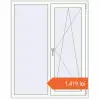 Prețuri Ferestre 1160x1460 mm BASE REHAU EURO 60 RAL 9016 Traffic white two-sided. Preț: 1.418,99 lei