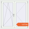 Prețuri Ferestre 1190x1220 mm BASE REHAU EURO 60 RAL 9016 Traffic white two-sided. Preț: 1.673,24 lei