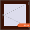 Prețuri Ferestre 800x800 mm OPTIMUM REHAU EURO 70 BLACK_CHERRY two-sided. Preț: 1.401,01 lei