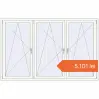 Prețuri Ferestre 2300x1470 mm ENERGY-SAVING REHAU SYNEGO MD RAL 9016 Traffic white two-sided. Preț: 5.100,98 lei