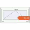 Prețuri Ferestre 1000x500 mm OPTIMUM REHAU EURO 70 RAL 9016 Traffic white two-sided. Preț: 833,51 lei