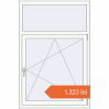 Prețuri Ferestre 1000x1500 mm BASE REHAU EURO 60 RAL 9016 Traffic white two-sided. Preț: 1.322,93 lei