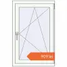 Prețuri Ferestre 640x990 mm BASE REHAU EURO 60 RAL 9016 Traffic white two-sided. Preț: 908,89 lei
