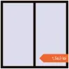 Prețuri Ferestre 1500x1500 mm BASE REHAU EURO 60 BLACK_BROWN two-sided. Preț: 1.563,32 lei