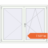 Prețuri Ferestre 1500x1200 mm ALU STANDARD 72 RAL 9016 Traffic white two-sided. Preț: 7.536,75 lei