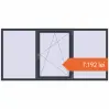Prețuri Ferestre 2480x1210 mm REHAU ARTEVO ANTHRACITE_GREY_STRUKTURAL two-sided. Preț: 7.191,77 lei