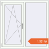 Prețuri Ferestre 1160x1160 mm OPTIMUM REHAU EURO 70 RAL 9016 Traffic white two-sided. Preț: 1.320,71 lei