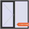 Prețuri Ferestre 1500x1500 mm BASE REHAU EURO 60 BLACK_STRUCTURAL two-sided. Preț: 2 052.59 RON