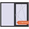 Prețuri Ferestre 1500x1300 mm REHAU BRILLANT DESIGN ANTHRACITE_GREY_GLATT two-sided. Preț: 2 788.43 RON