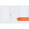 Prețuri Ferestre 1950x1220 mm ENERGY-SAVING REHAU SYNEGO MD RAL 9016 Traffic white two-sided. Preț: 3.210,13 lei