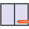 Prețuri Ferestre 1250x1000 mm BASE REHAU EURO 60 ANTHRACITE_GREY_STRUKTURAL two-sided. Preț: 1.029,61 lei