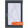 Prețuri Ferestre 640x990 mm BASE REHAU EURO 60 ANTHRACITE_GREY_STRUKTURAL two-sided. Preț: 1.255,80 lei
