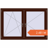 Prețuri Ferestre 1500x1000 mm OPTIMUM REHAU EURO 70 BLACK_CHERRY two-sided. Preț: 2.480,66 lei
