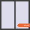 Prețuri Ferestre 1400x1400 mm BASE REHAU EURO 60 BASALT_GREY two-sided. Preț: 1.421,12 lei