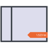 Prețuri Ferestre 1700x1300 mm BASE REHAU EURO 60 ANTHRACITE_GREY_STRUKTURAL two-sided. Preț: 1.523,49 lei