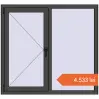 Prețuri Ferestre 1300x1200 mm REHAU ARTEVO BASALT_GREY two-sided. Preț: 4.533,22 lei