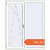 Prețuri Ferestre 1180x1480 mm BASE REHAU EURO 60 RAL 9016 Traffic white two-sided. Preț: 1.445,48 lei