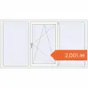 Prețuri Ferestre 2050x1145 mm REHAU BRILLANT DESIGN RAL 9016 Traffic white two-sided. Preț: 2.001,47 lei