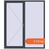 Prețuri Ferestre 1700x2000 mm BASE REHAU EURO 60 ANTHRACITE_GREY_STRUKTURAL two-sided. Preț: 3.109,92 lei