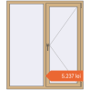 Prețuri Ferestre 1300x1500 mm ALU STANDARD 72 RAL 1001 Beige two-sided. Preț: 5.237,19 lei