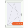 Prețuri Ferestre 800x1200 mm ENERGY-SAVING REHAU SYNEGO MD RAL 9016 Traffic white two-sided. Preț: 1.570,32 lei