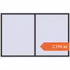Prețuri Ferestre 2518x1600 mm BASE REHAU EURO 60 ANTHRACITE_GREY_GLATT two-sided. Preț: 2.396,11 lei