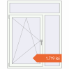 Prețuri Ferestre 1200x1500 mm OPTIMUM REHAU EURO 70 RAL 9016 Traffic white two-sided. Preț: 1.719,18 lei