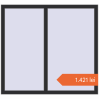 Prețuri Ferestre 1300x1200 mm OPTIMUM REHAU EURO 70 ANTHRACITE_GREY_GLATT two-sided. Preț: 1.420,84 lei