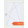 Prețuri Ferestre 920x1320 mm REHAU BRILLANT DESIGN RAL 9016 Traffic white two-sided. Preț: 1.362,71 lei